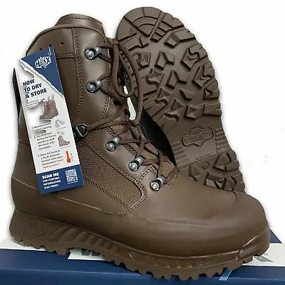 Haix Boots  Sizes  Brown Leather High Liability Combat Boots British Army NEW • £110