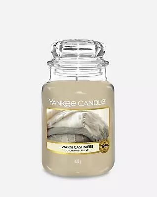 Yankee Candle Large Jar Warm Cashmere Scent - Burn Time 150hrs Sumptuous Notes • £55.45