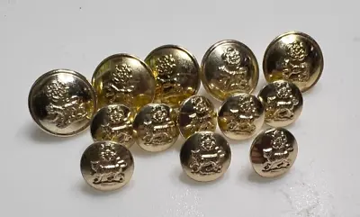 13 York And Lancaster Regiment - 1959-1968 Staybrite Buttons 19-25 Mm • £18.18