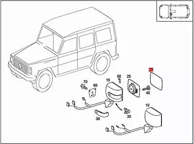 Genuine MERCEDES W463 G-CLASS W463 Mirror Outer 4638107716 • $303.11