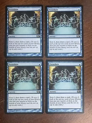 MtG Magic The Gathering Vintage Preordain Playset X4 • $4.25