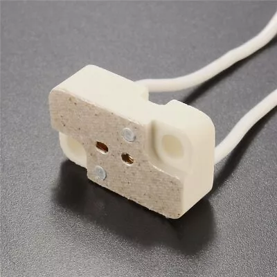 6 Pack G4 Gx5.3 Lamp Holder Rectangular Porcelain Socket For Mr16 Mr11 Led Cfl H • $8.03