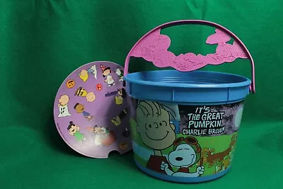 2016 McDonalds Halloween Bucket It's The Great Pumpkin Charlie Brown W/ Stickers • $7.95