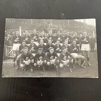 VINTAGE 1946 Carlton Football VFL AFL Team Photo Postcard Blues Chitty Boyles • $24.99