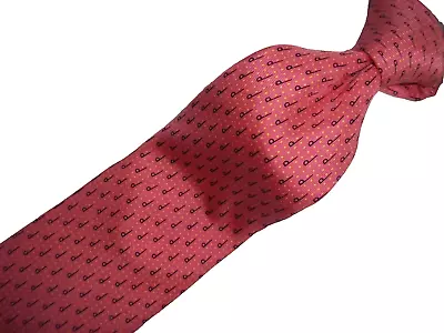 New Dunhill Salmon Pink Woven Silk Tie 62 XL X 3.5 W • $44.85