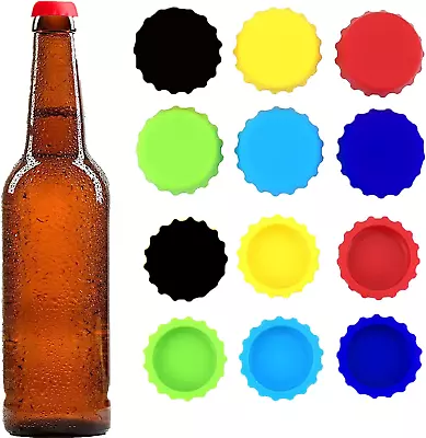 Bottle Caps Beer Bottle Caps Silicone Reusable Soda Bottle Stopper Hat Sealer C • $9.99