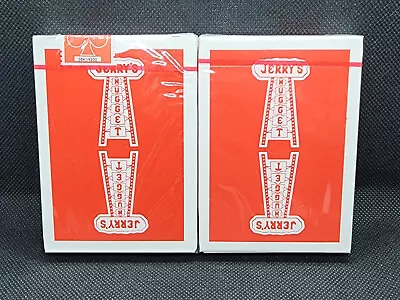 New - Jerry's Nuggets Playing Cards - Marked Monotone - Red - Atomic Red • $15