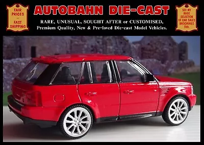 Red Range Rover Sport 2009-2013 Model New 1:43 Scale Diecast Collectible Replica • $15.79