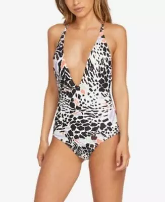 MSRP $84 Volcom Juniors' Are Zoo Ready One-Piece Swimsuit Size Large • $18.24