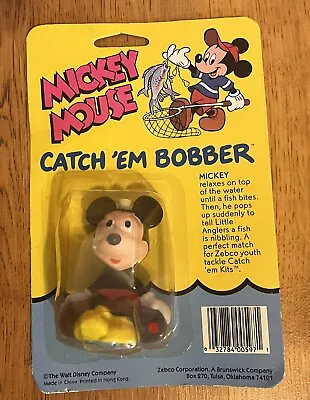 Mickey Mouse Catch 'Em Bobber Fishing Vintage New Old Stock Walt Disney Zebco • $34.44