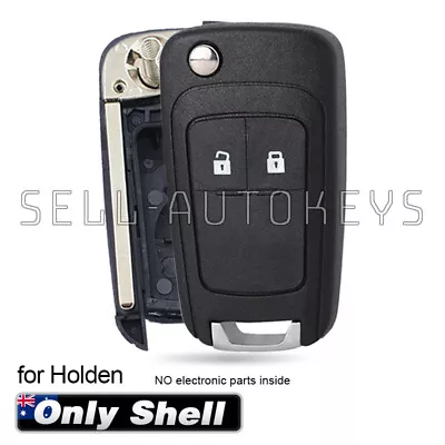 For Holden Barina Cruze Trax 2 Buttons Flip Remote Car Key Blank Shell Case Fob • $9.31