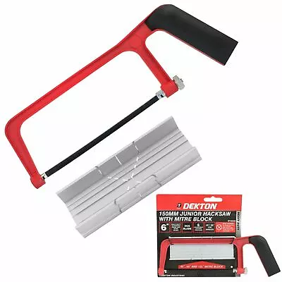 150mm Junior Hacksaw & Aluminium Mitre Block Modelling Moulding Profile DT45520 • £7.29