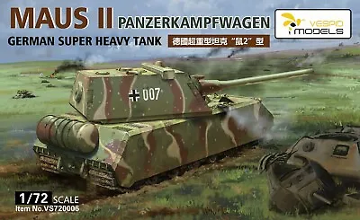 VESPID MODELS VS720006 1/72 German Super Heavy Tank  Maus II • $17.08