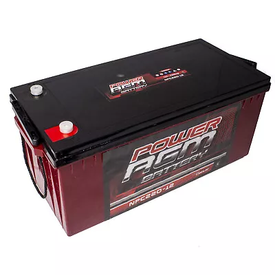 220AH AGM 12V Deep Cycle Battery Huge Battery Storage For Camping Caravans 4WD • $619.95