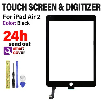 For IPad Air 2 A1566 A1567 Screen Replacement Touch Digitizer Glass Black OEM IC • £16.99