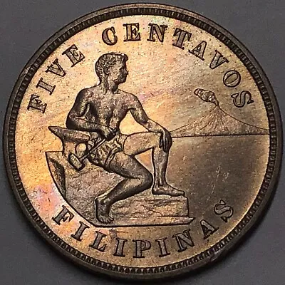 Philippines/US 1904 - 5 Centavos Coin - PROOF • $1699