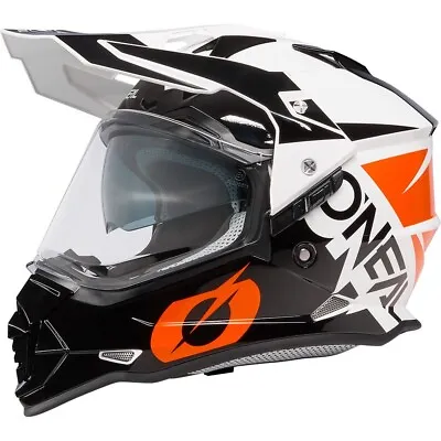 ONEAL Sierra 2 V.23 ADVENTURE MOTORCYCLE HELMET Black/Orange SIZE MEDIUM • $239.99