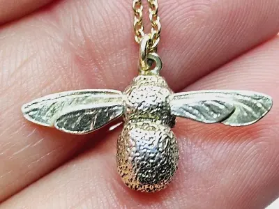 Alex Monroe BUMBLEBEE NECKLACE Necklace Gold Silver Pendant • $125.84