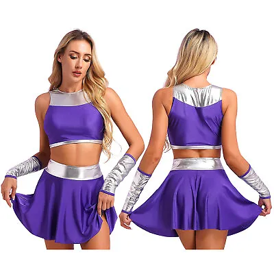 Women Halloween Princess Cosplay Costume Dance Dress Cheer Leader Uniform Outfit • $13.15
