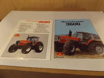 2-pc. MASSEY FERGUSON  3600  3680 TRACTOR   LIT # 157/6/89-25-4 178/890-25-2 • $15