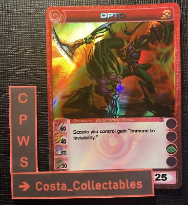 Opto - 60/40/50/30/25 - Ripple Foil - Chaotic Card - Comic Con - Promo Card - Nm • $59