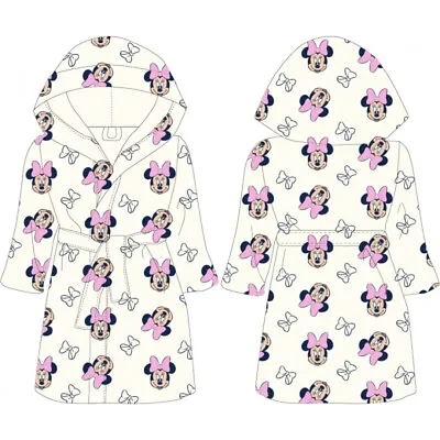 £16.50 • Buy Girls Kids Coral Fleece Minnie Mouse Dressing Gown Bathrobe Nightwear