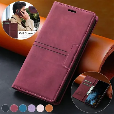 Leather Card Case For IPhone 11 12 13 14 15 Pro X XR XS Max 7 8 6 6S Plus Cover • £7.15