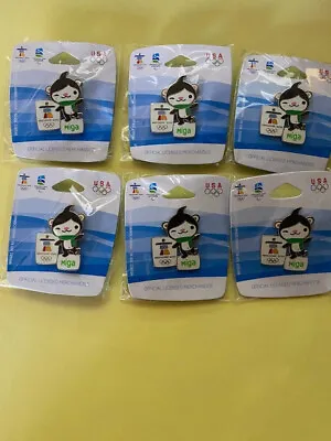 Vancouver Olympics Pins Wholesale Lot 6 Mascot Miga Winking $4 Each • $24.95