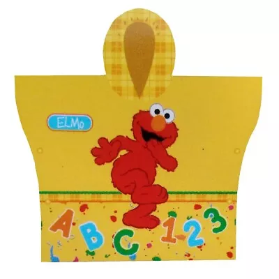 123 SESAME STREET Elmo Kids Raicoat Hooded Rain Poncho Ages 3+ NEW • $12.30