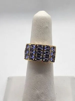 14k Yellow Gold  & Tanzanite Ring  Size 5.5 • £385.51