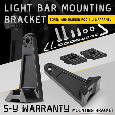 2x LED Light Bar Mounting Brackets 360° Side Rotating Al Alloy Holder Universal • $7.59