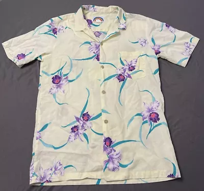 Vintage Paradise Found Hawaii Button Up Hawaiian Shirt Size MEDIUM • $24.95