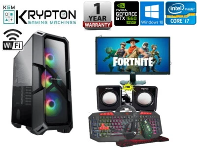 £579.99 • Buy ULTRA FAST I3 I5 I7 Desktop Gaming Computer PC 2TB 16GB RAM GTX 1660 Windows 10