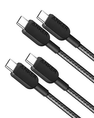 2 Pack Anker 310 USB C To C Cable 3ft MFi Certified Fast Charging Cable • £11.99