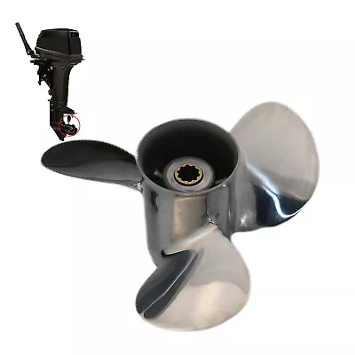 Outboard Propeller 9.25x12 For Mercury CT/Bigfoot 9.9-20HP Stainless Steel  • $168.15