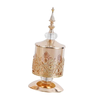 £25.79 • Buy Glass Storage Jars Luxury Candy Jar For Buffet Office Desk Decor