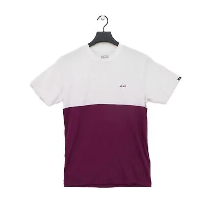 Vans Women's Top S Purple 100% Cotton Short Sleeve Round Neck Basic • £8.80