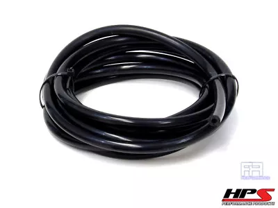 $16.69 • Buy HPS 3.5mm Full Silicone Coolant Air Vacuum Hose Line Pipe Tube X 5 Feet Black