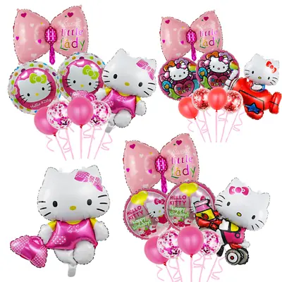 8PCS Hello Kitty Balloon Set Party Supplies Kids Girls Birthday Decoration • $15.99