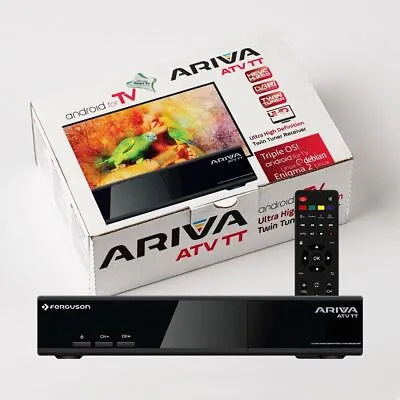 ATV ATV TT 4K Satellite Receiver Linux Enigma2 Twin Tuner WiFi Slot CA HEVC • $141.85