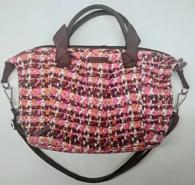 Vera Bradley Satchel Houndstooth Tweed Pink/Brown • $12.80