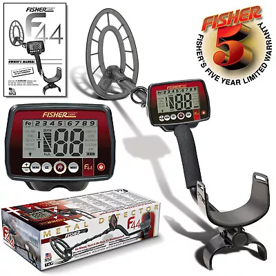 Fisher F44 Metal Detector With 11  Concentric Search Coil And 5 Year Warranty • $100