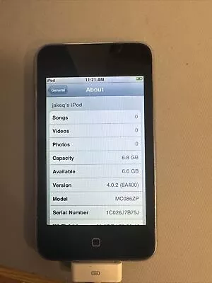 Apple IPod Touch 2nd Generation 8GB Working (Ok Battery) • $30