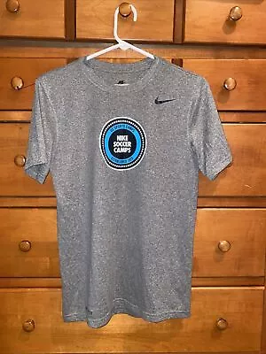 Nike Soccer Camps T Shirt Dri Fit Gray Size Mens Small (u2) • $13.91