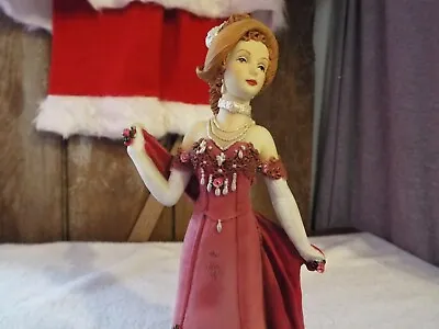 Vintage Heaven Sent Elegant Lady In Red Limited Edition - Resin Figurine • $25