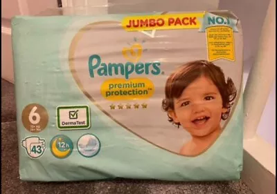 Pampers Size 6 Nappies Pack Of 43 • £11.95