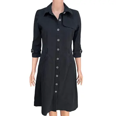 Isaac Mizrahi For Target Vintage Shirt Dress Size L Trench Belted Button Down • $25