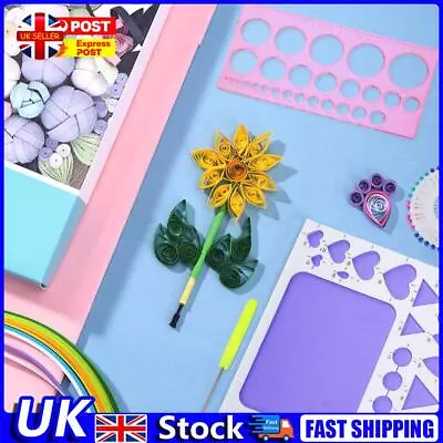 Starter Quilling Paper Tool Rolling Pen Needle Ruler Tweezers Art Quilling Kit U • £5.39