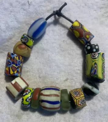 Antique Venetian - African Trade Beads - Fancy Millefiori Italian Glass • $15