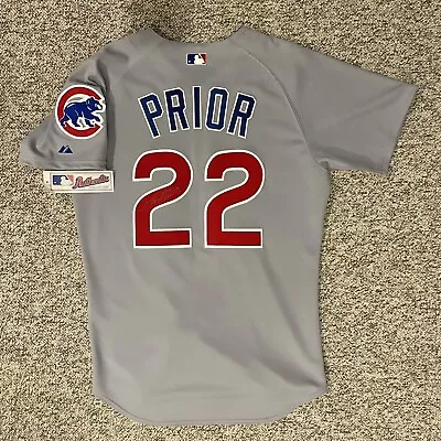 Mark Prior Autograph Jersey - AUTHENTIC COLLECTION Sz 44 Chicago Cubs - No COA • $100